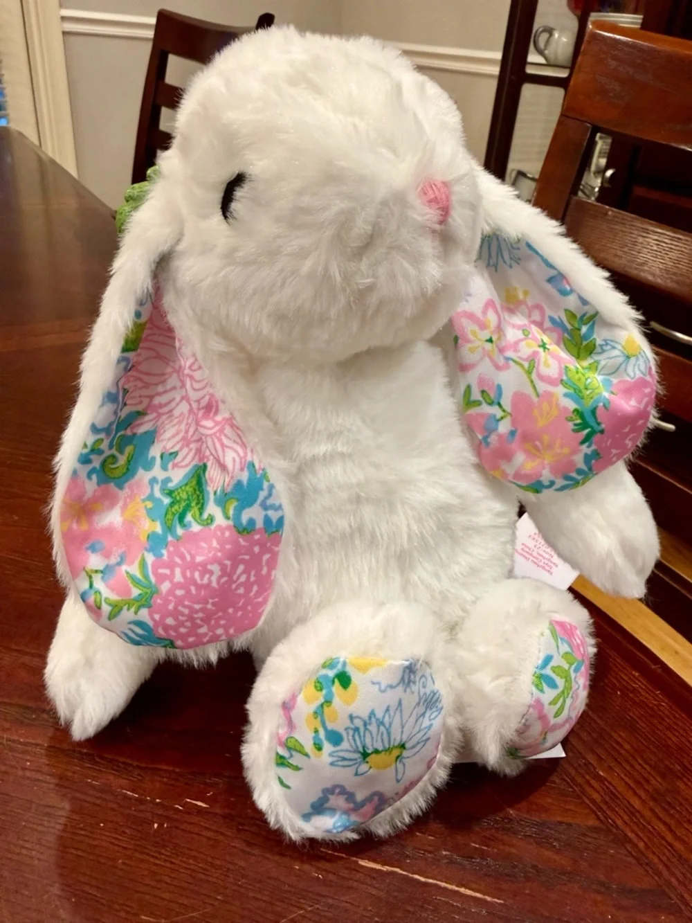 NWT Lilly Pulitzer 2026 GWP Plush Bunny with Floral-Print Ears and Paws